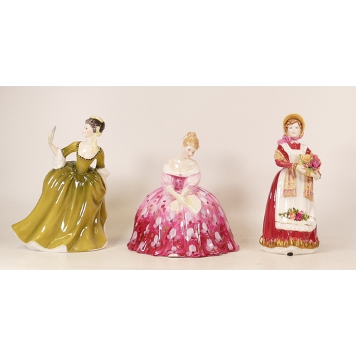 216 - Royal Doulton Seconds Figures Victoria Hn2471, Old Country Roses Hn3692 & Simone Hn2378(3)