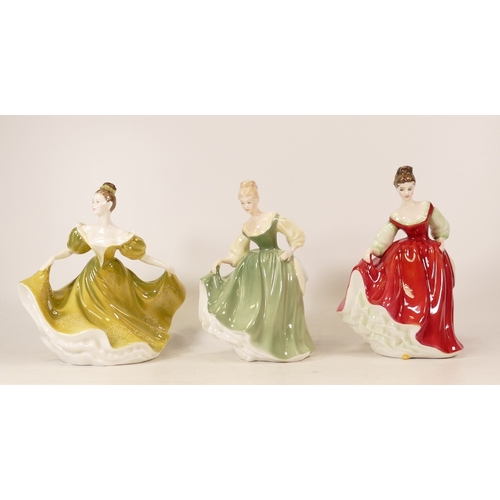 225 - Royal Doulton Seconds Figures Fair Lady Hn2832, Lynne Hn2329 & Fair Lady Hn2193(3)