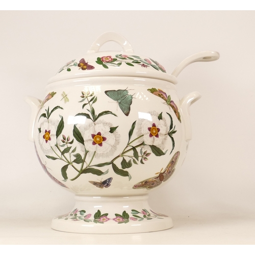 30 - Portmeirion Botanic patterned large soup tureen & ladle, height 33cm