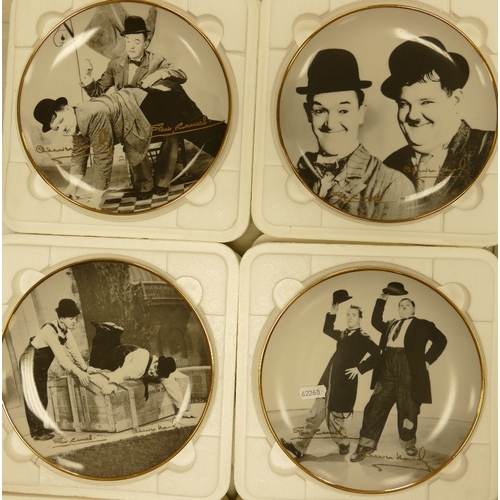 365 - 12 Danbury Mint Laurel & Hardy Collectors Plates, in original poly liners with certificates(12)