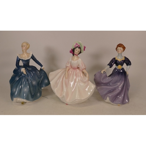 22 - Royal Doulton lady figures Fragrance HN2334, Jacqueline HN2333 and Sunday Best HN2698(3)