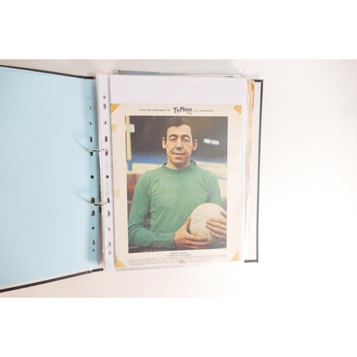 694 - A large collection of signed original pictures including - Gordon Banks, England, Typhoo Tea card.  ... 