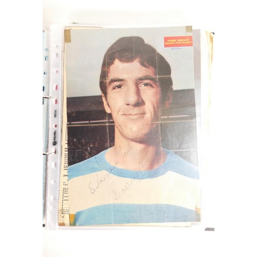 694 - A large collection of signed original pictures including - Gordon Banks, England, Typhoo Tea card.  ... 