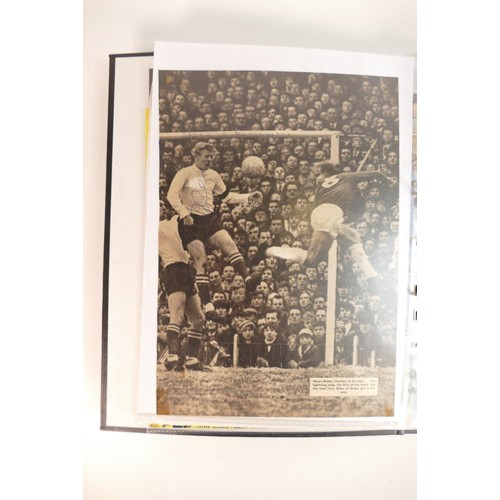 694 - A large collection of signed original pictures including - Gordon Banks, England, Typhoo Tea card.  ... 