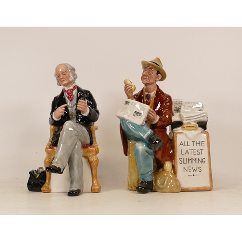 83 - Royal Doulton figure Stop Press HN2683 together with The Doctor HN2858 (2)