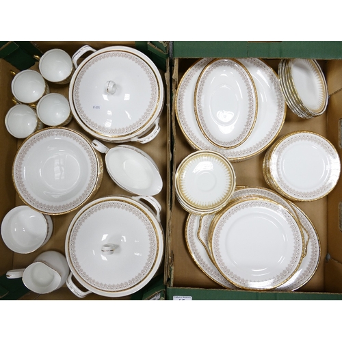 45 - A Large Collection of Royal Albert Burlington Pattern Tea and Dinnerware to include Lidded Tureens, ... 