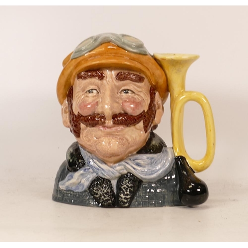 488 - Royal Doulton Character Jug Veteran Motorist D6633. Crack to on side of rim.