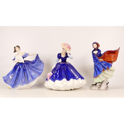 109 - Three Royal Doulton Lady Figures to include Elaine HN2791, Mary HN3375 and May HN2746 (3)