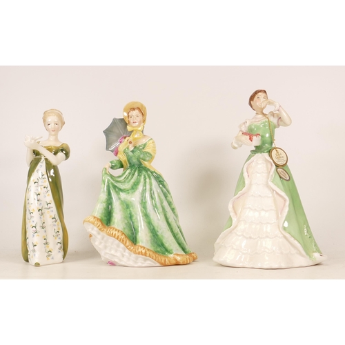 111 - Three Royal Doulton Lady Figures to include Merry Christmas HN3096, Veneta HN2722 and Elizabeth HN29... 