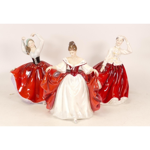 127 - Three Royal Doulton Lady Figures to include Gail HN2937, Karen HN2388 and Sara HN2665 (3)