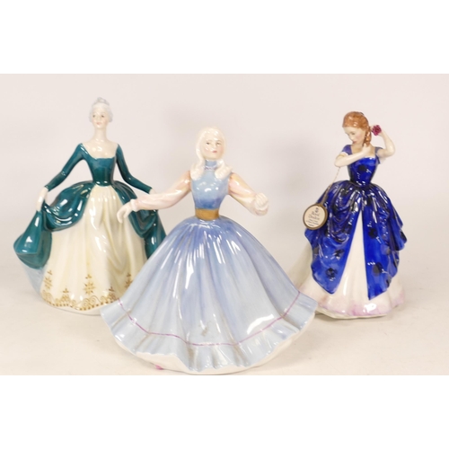 129 - Three Royal Doulton Lady Figures to include Laura HN3136, Regal Lady HN2709 and Jennifer HN2392 (3)