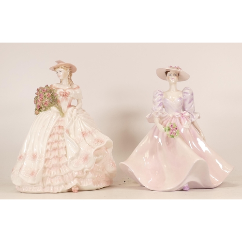 420 - Two Coalport Lady Figures to include Limited Edition Rose together with Ladies of Fashion Barbara An... 