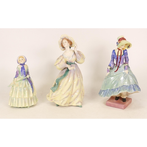 536 - Three Royal Doulton Lady figures to include Biddy HN1445, Pantaloons HN1362 and Grand Manner HN2723 ... 