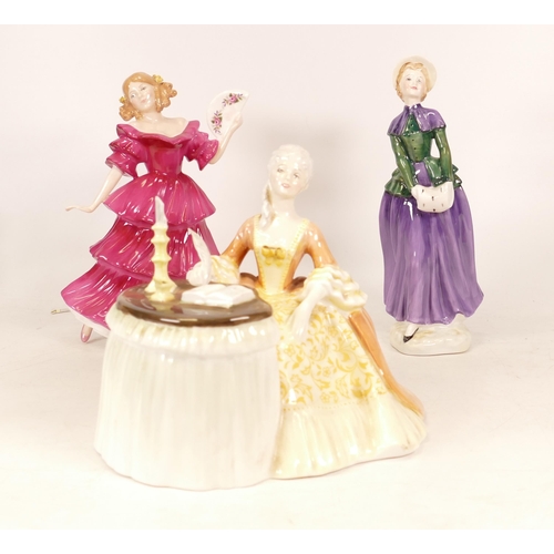 538 - Three Royal Doulton lady Figures to include Meditation HN2330, Florence HN2745 and Figure of the Yea... 