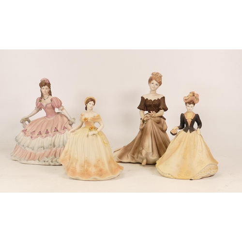 546 - Four Coalport Figures to inlcude Beau Monde Berenice, Jo, Age of Elegance Royal Gala and Special Cel... 