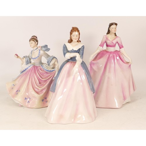 124 - Three Royal Doulton Lady Figures to include Gloria HN3200, Maxine HN3199 and Rebecca HN2805 (3)