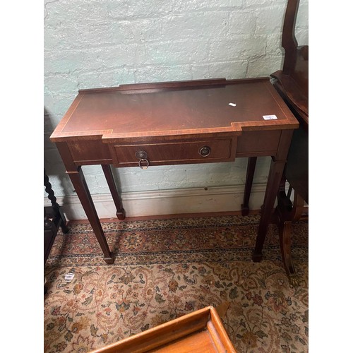 581 - Bevan Funnell 'Reprodux' inlaid console table, 75cm in width.