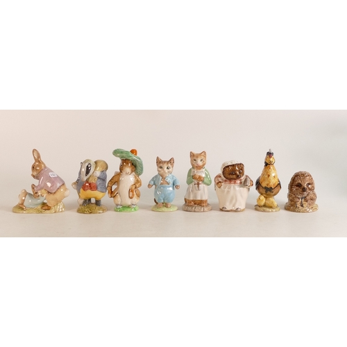 450 - Beswick Beatrix potter figures to include Sally Henny Penny , Tommy Brock, Old Mr Pricklepin, Mrs Ti... 