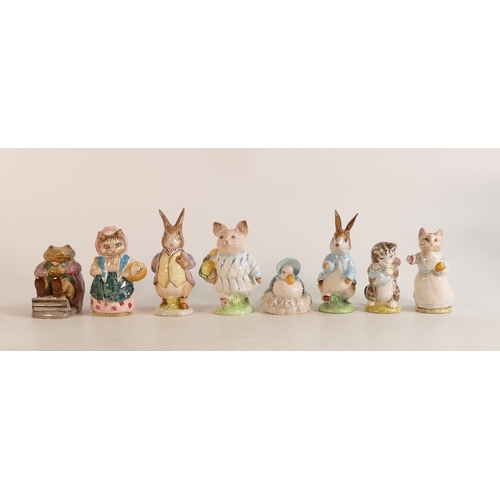 451 - Beswick Beatrix potter figures to include Mr Jackson , Cousin Ribby, Benjamin Bunny, Little Pig Robi... 