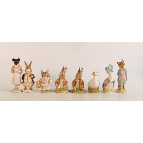 452 - Beswick Beatrix potter figures to include Mr Benjamin Bunny , Rebeccah Puddleduck, Pickles , Foxy Wh... 