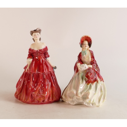 392 - Royal Doulton lady figures Her Ladyship HN1977 together with Vivienne HN2073 (2)