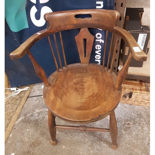 377 - Early 20th century Art's & Crafts captains/elbow chair.