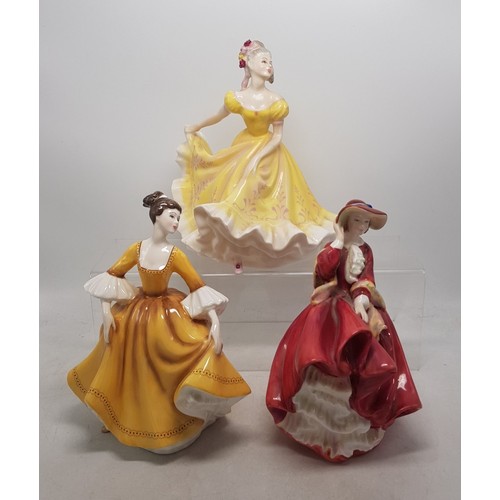 233 - Three Royal Doulton Lady Figures to include Top O' The Hill HN1834, Ninette HN2379 and Stephanie HN2... 