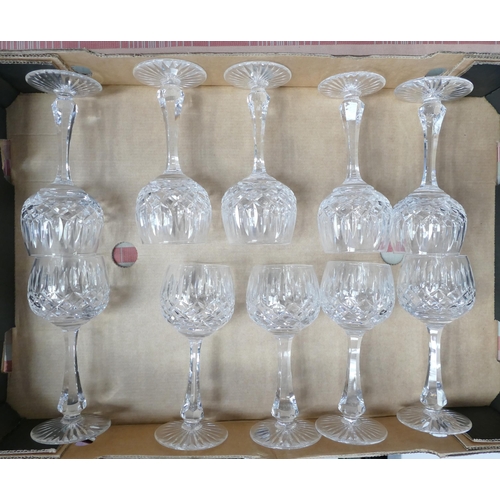 57 - 9 Stuart Crystal wine glasses