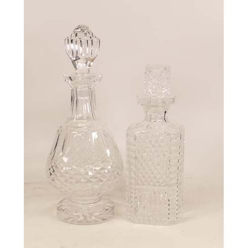 533 - Two Waterford crystal decanters ( small chip to rim on one)