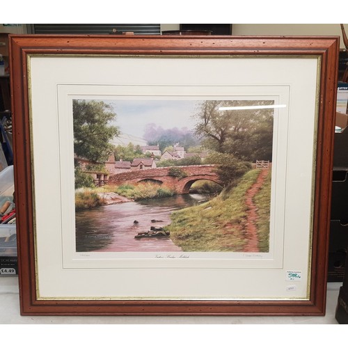 588 - A collection of 4 framed prints including a limited edition print by J Cooper Blakeley, size of larg... 