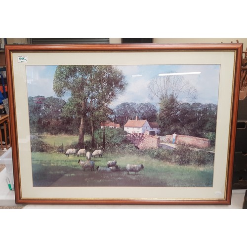 588 - A collection of 4 framed prints including a limited edition print by J Cooper Blakeley, size of larg... 