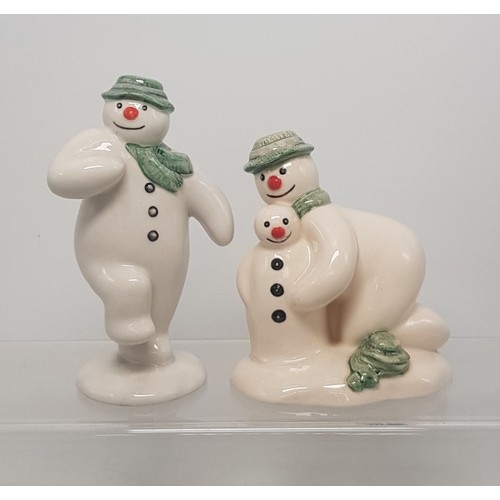 605 - Royal Doulton Snowmen figures 'Building the Snowman' DS23 & 2nds The Snowman DS2 (2).