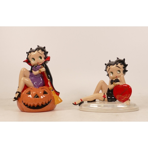 395 - Two Wade Betty Boop Figures Valentine and Hallowe'en 2002, both limited edition of 750 (2)