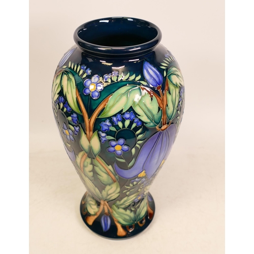 17 - Moorcroft Alpina vase. Limited edition 23/100 , dated 2004 . Signed by designer A Amison. Height 25.... 