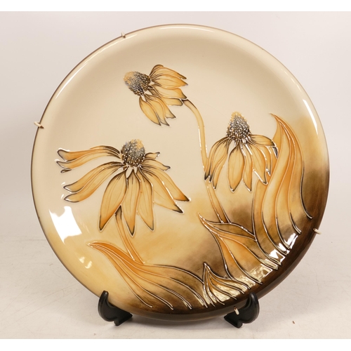 18 - Moorcroft Cornflower plate. Dated 2001 , diameter 26cm