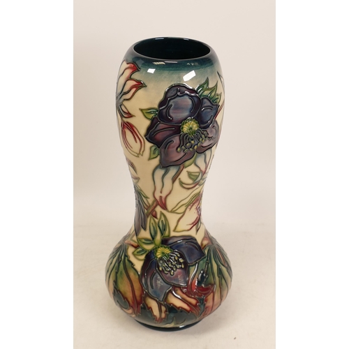 19 - Moorcroft Hellebore vase. Dated 1999, designed by Nicola Slaney. Height 28.5cm