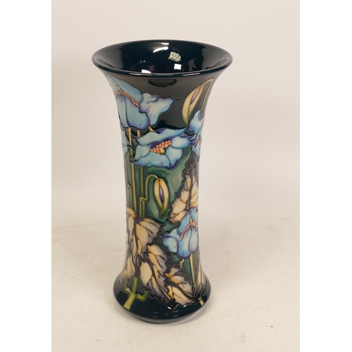 24 - Moorcroft Blue Rhapsody vase. M.C.C piece dated 2001 , signed by designer Philip Gibson. Height 26cm