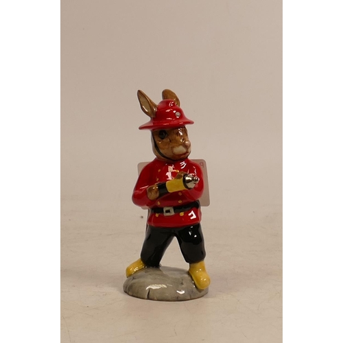 176 - Royal Doulton Fireman Bunnykins . Limited edition , commissioned by Pascoe & Company