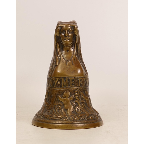 192 - A European Bronze Bell. 'Fhemony - Me Fecit Anno 1569'. Height: 16.5cm