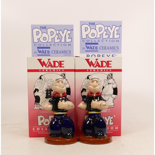 202 - Two boxed Wade popeye figures with certificates (2)