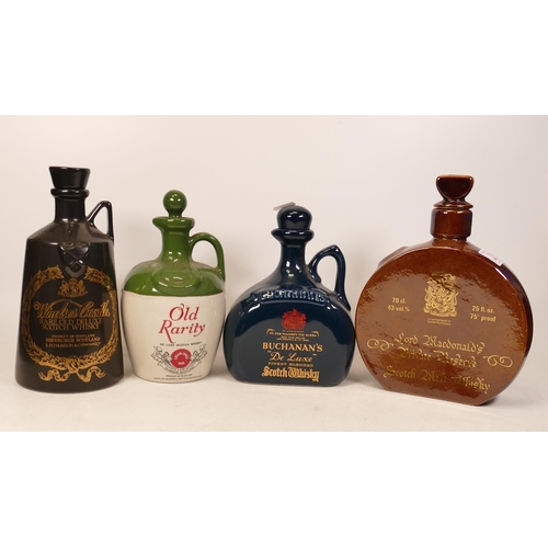 209 - Four Wade Whisky Decanters to include Windsor Castle, Old Rarity, Buchanans and Lord Macdonalds Priv... 