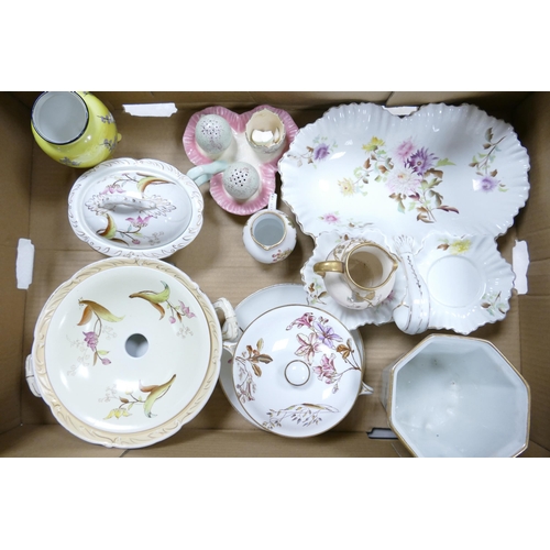 2 - A Mixed Collection of Carltonware Wiltshaw & Robinson Ivory Blushware Items to include Yellow Ground... 