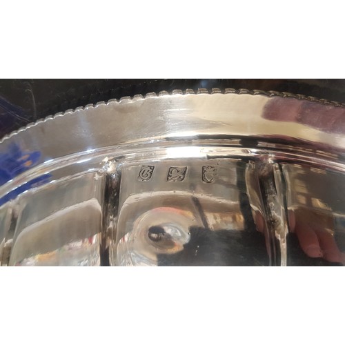 563 - Sterling Silver bowl, with Liver bird or similar decoration to the centre of the bowl, 701.1g. Londo... 