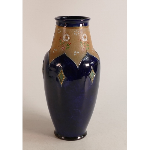 114 - Royal Doulton stoneware vase. Height 25cm