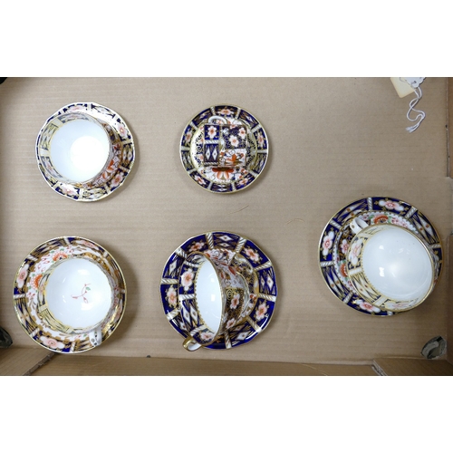 121 - A collection of Royal Crown Derby to include various cups and saucers all in the 2451 pattern ( 1 tr... 