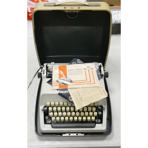 449 - Adler Mid 20th Century Typewriter in Case