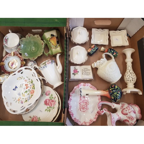 65 - A mixed collection of ceramic items to include Paragon Coffee pot, Aynsley Cottage garden fruit bowl... 