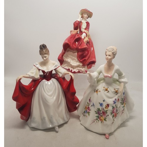 278 - Royal Doulton lady figures to include Diana HN2468, Sara HN2265 and Top O' the Hill HN1834 (3).