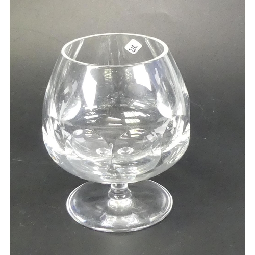 116 - Atlantis Cut Glass Crystal boxed brandy glasses , set of four