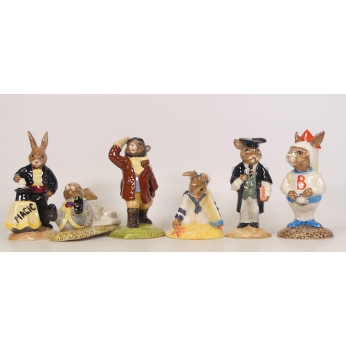 358 - Royal Doulton Bunnykins to include Magician DB126, Tourist DB199, Rocket Man DB20, Freefall DB41 (se... 